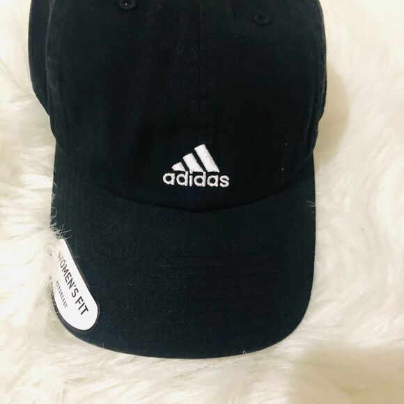 Adidas Women's Saturday Hat Cotton Relaxed Fit Cotton Adjustable Black One‎ Size - Picture 3 of 7